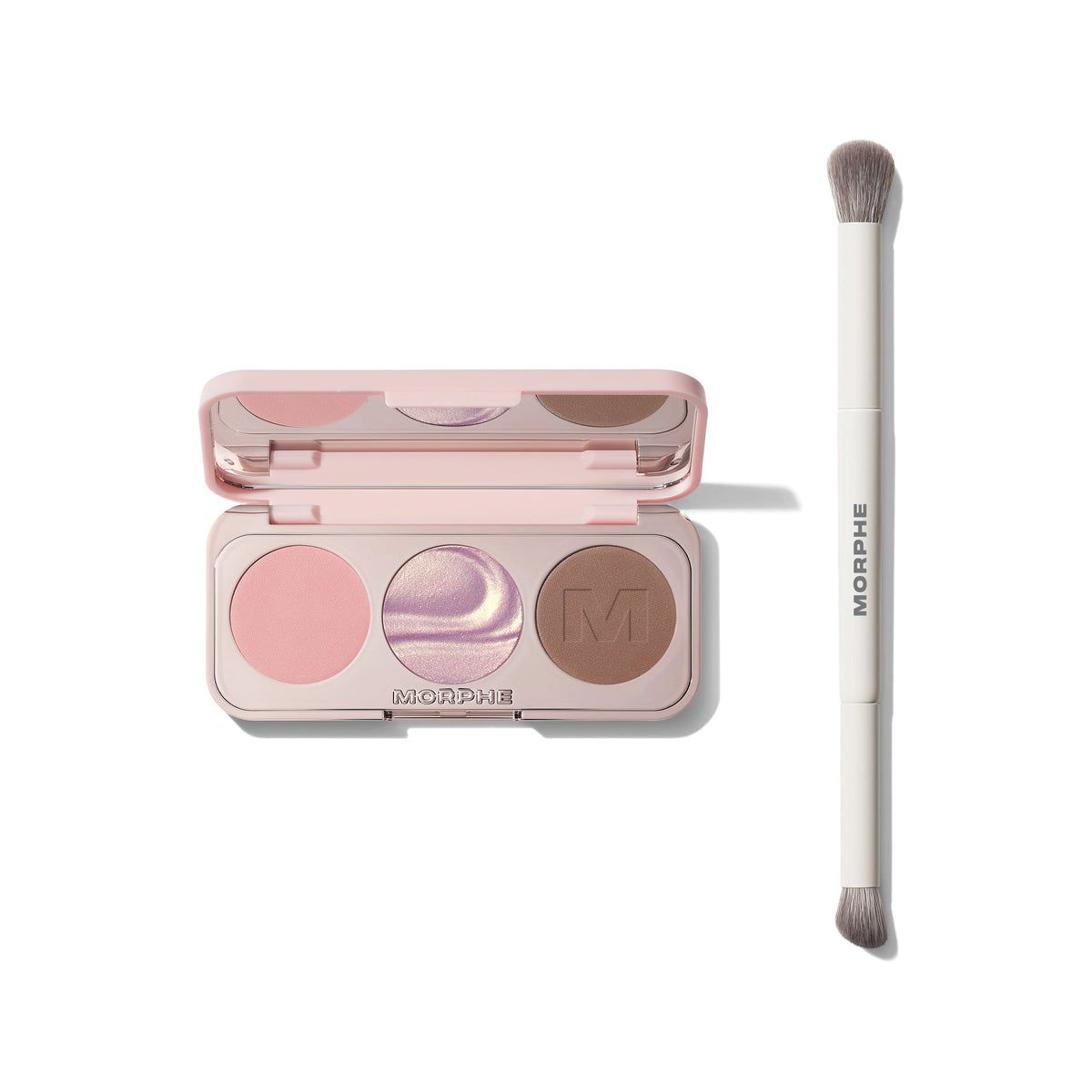 ChromaPlus Eyeshadow Trio & M300 Dual-Ended Eyeshadow Brush Bundle